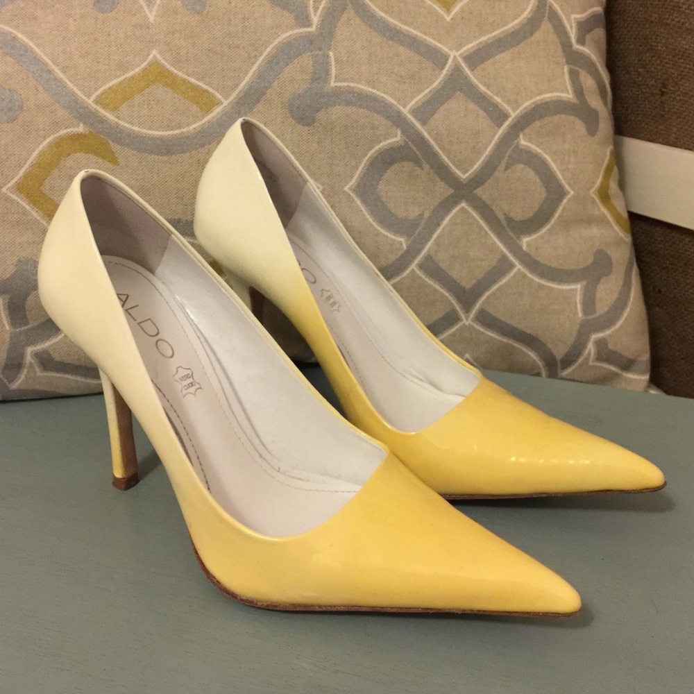 Aldo Yellow Ombré Pumps
